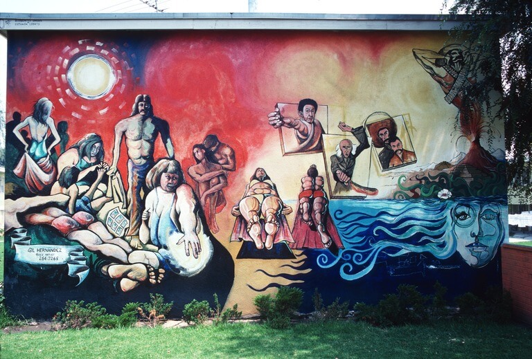 Sun Bathers of Estrada Courts, Gil Hernandez, 1973.