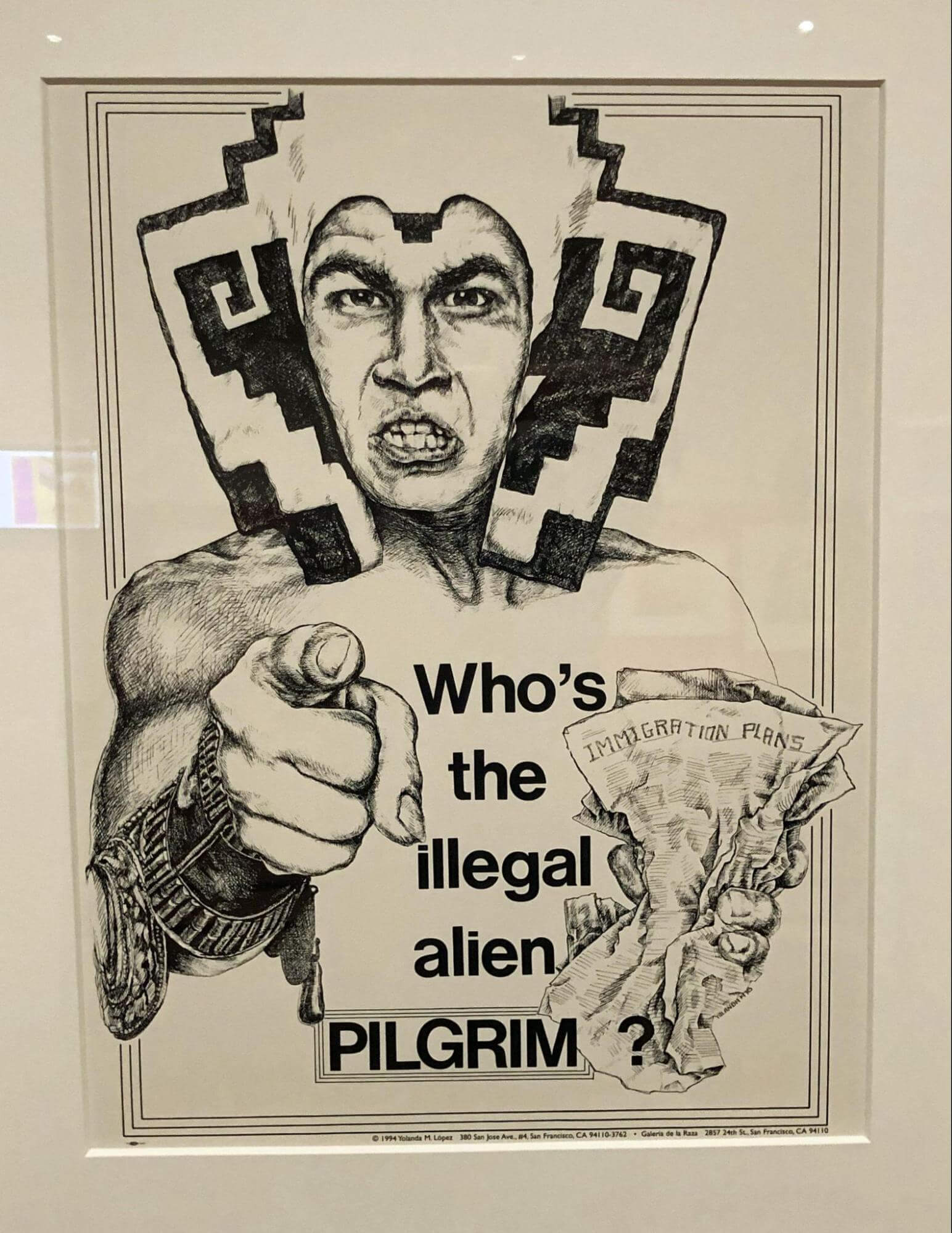 Yolanda Lopez Who’s the illegal alien, PILGRIM? 1981 Artstor)